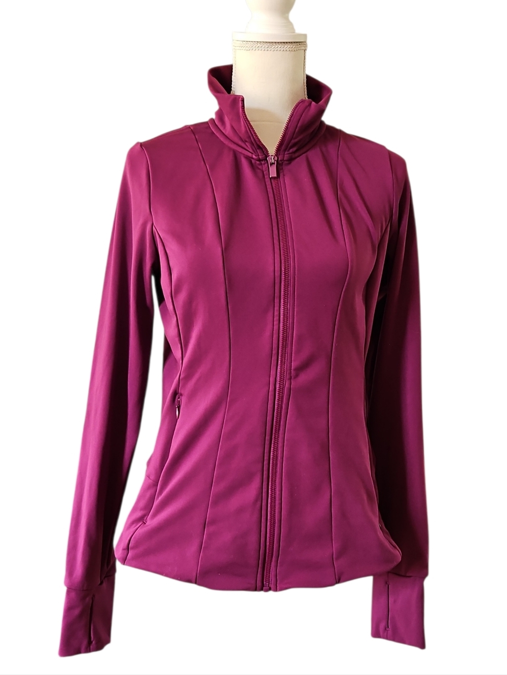 Women's Purple Fleece Lined Jacket Size Large